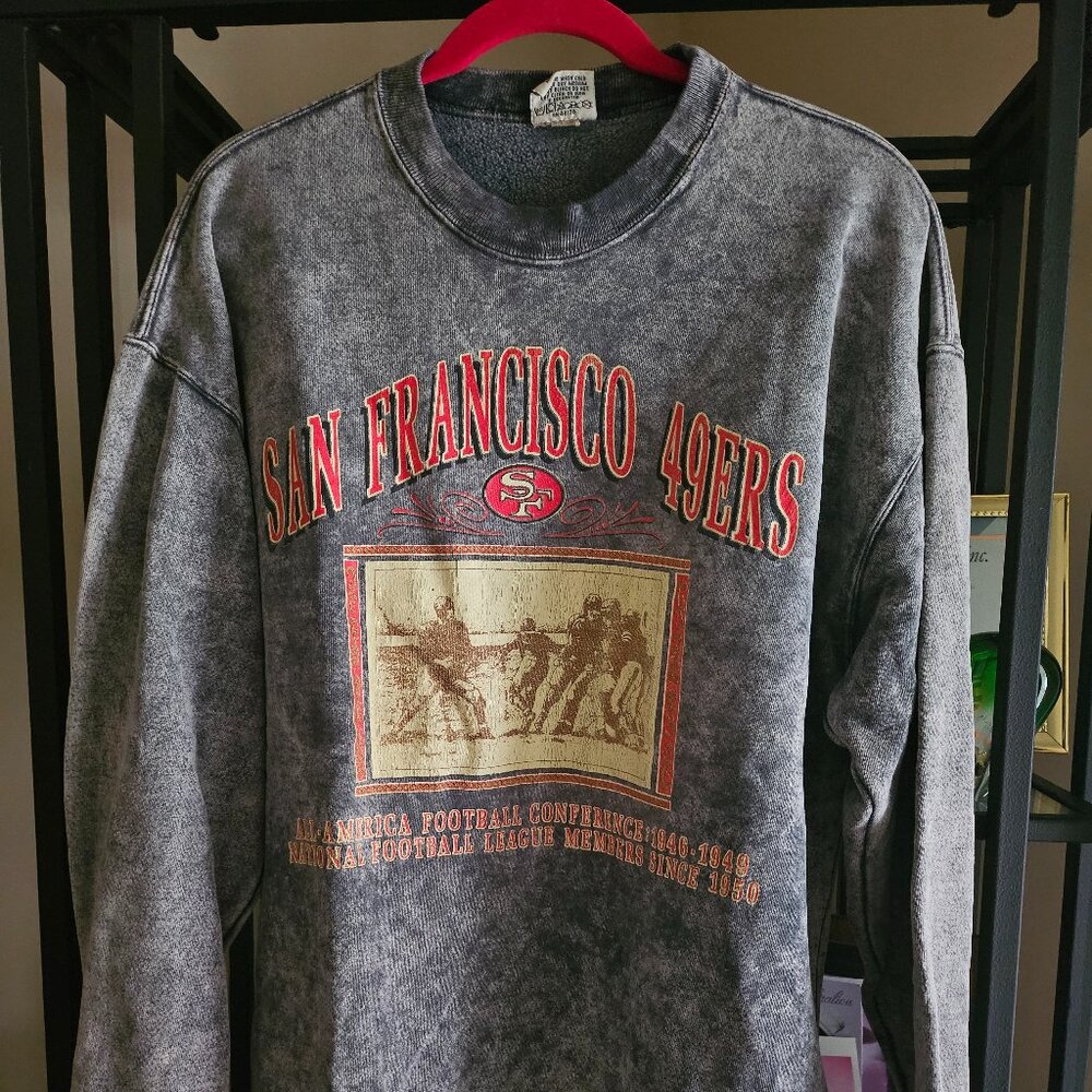SAN FRANCISCO 49ERS MEN SWEAT SHIRT SIZE XL GREY